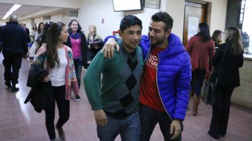 El hijo de la víctima presenció la audiencia y salió conforme.