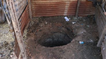 El pozo donde fue encontrado el cuerpo del joven.