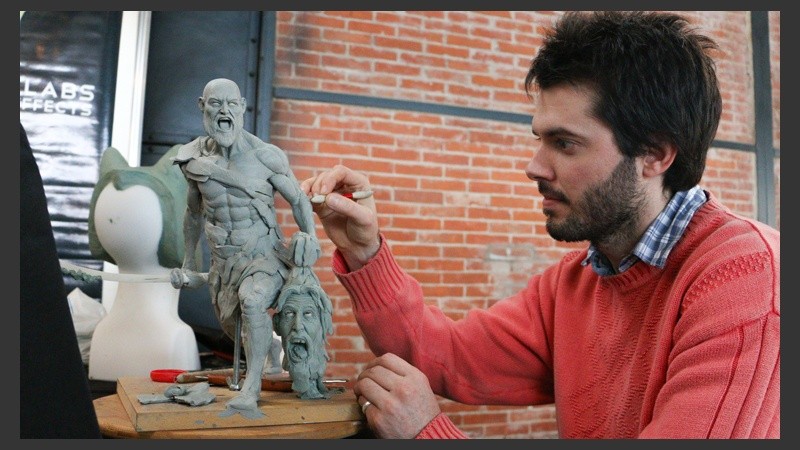 Trabajo en vivo para apreciar el talento de los artistas. (Alan Monzón/Rosario3.com)