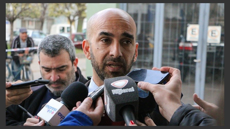 El fiscal Coria dio detalles de la audiencia imputativa este sábado. 