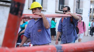 La construcción fue uno de los sectores más golpeados por la pérdida de empleo.