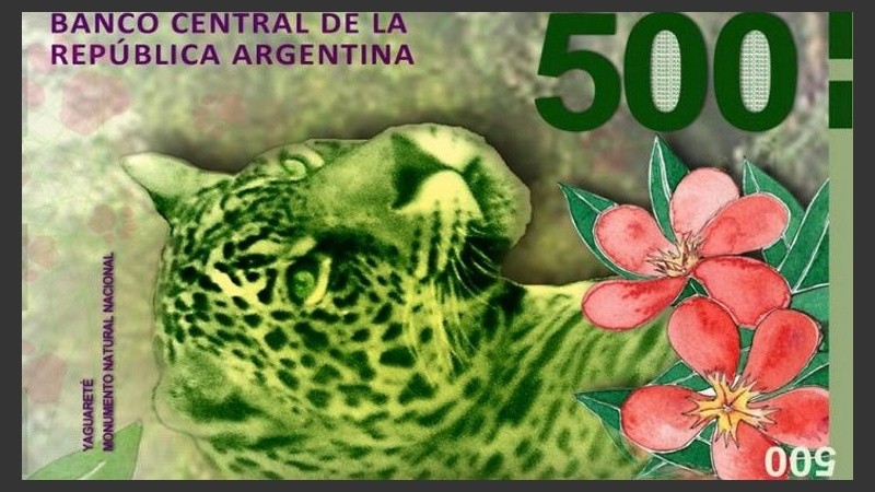 Billete de 500 pesos. 