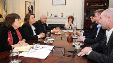La reunión fue este martes en las oficinas del Ministerio de Seguridad, a cargo de Patricia Bullrich.
