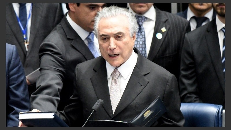 La jura fue en el Congreso Nacional brasileño, en Brasilia.