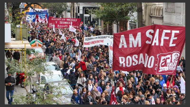 Una multitud participó de la movilización.