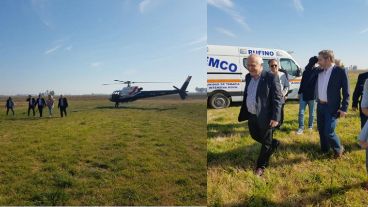 Lifschitz y Frigerio viajaron juntos a Rufino desde Rosario.