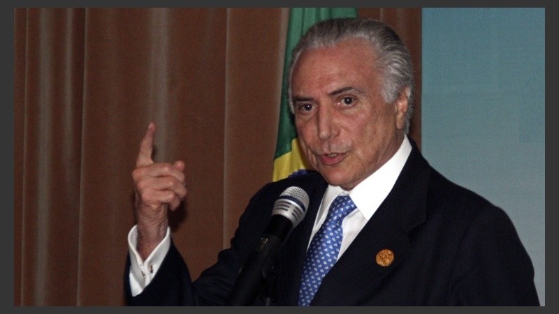 Temer volvió a negar este sábado su renuncia al cargo.