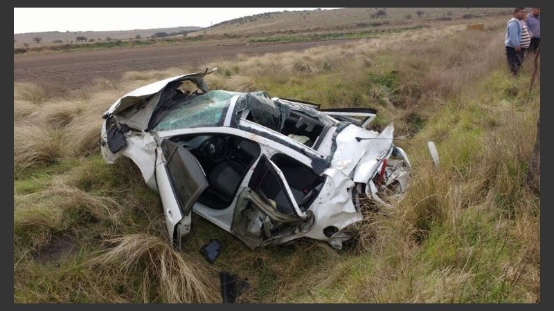 El vehículo implicado en el accidente. 