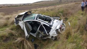 El vehículo implicado en el accidente.