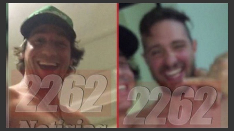 Giallombardo y De Benedictis en el video hot que ellos mismos grabaron. 