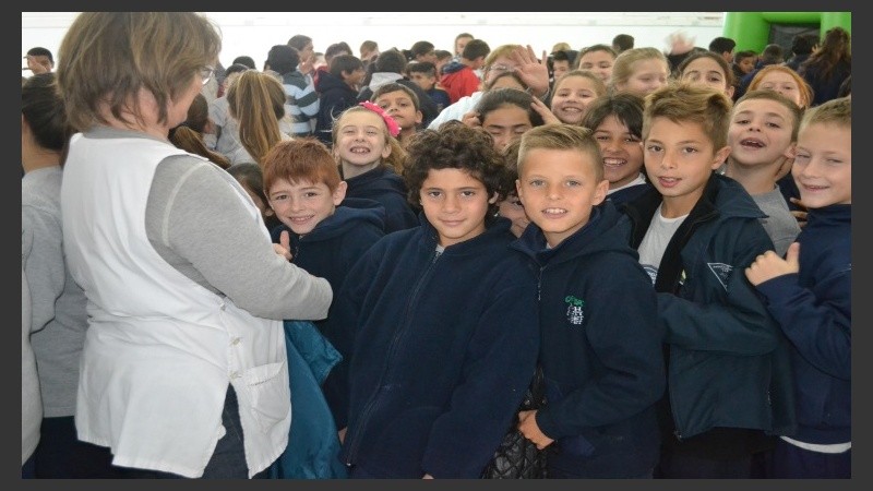 Los alumnos estuvieron acompañados por sus profesores. 