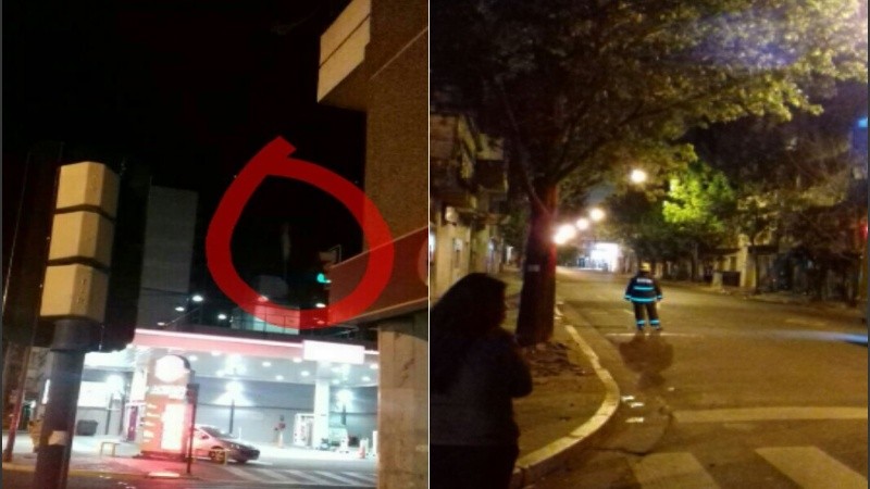 A lo lejos se puede advertir una línea blanca: es el gas. 