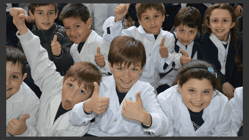Los chicos de San José de la Esquina, felices de participar de Cultura Más Vos.