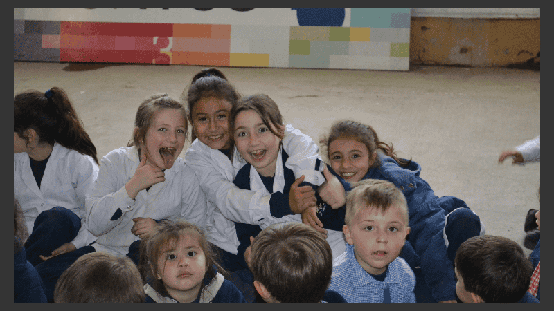 Los chicos de San José de la Esquina, felices de participar de Cultura Más Vos.