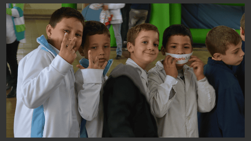 Los chicos de San José de la Esquina, felices de participar de Cultura Más Vos.