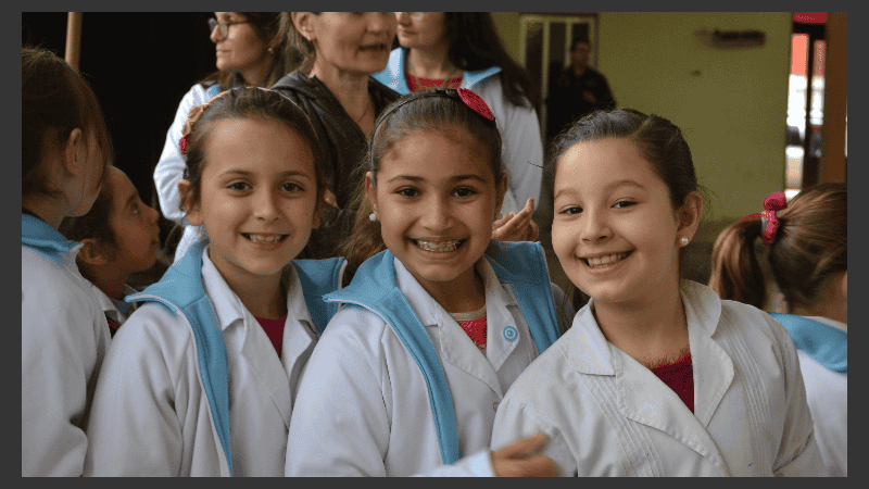 Los chicos de San José de la Esquina, felices de participar de Cultura Más Vos.