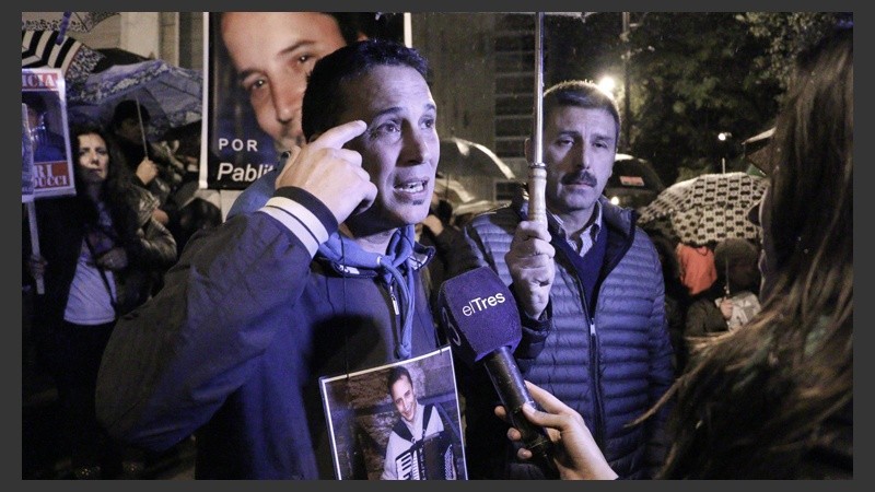 El hermano de Pablo reclamó seguridad y justicia este jueves por la noche.