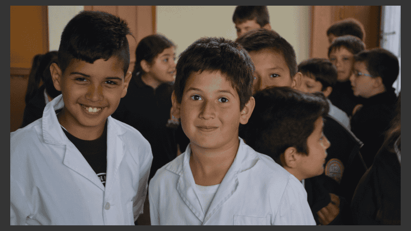 Los chicos de San José de la Esquina, felices de participar de Cultura Más Vos.