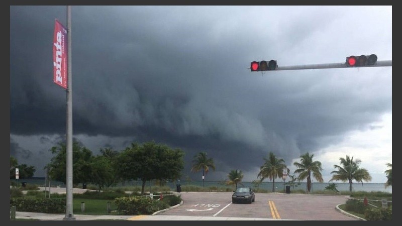 Aproximación de Matthew a las costas de Florida.