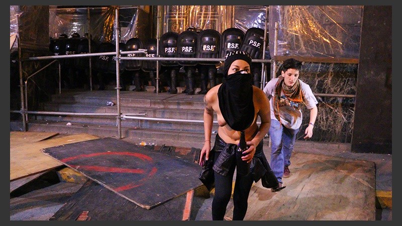 Incidentes frente a la Catedral.