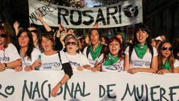 Postales de la multitudinaria marcha en Rosario. (Alan Monzón/Rosario3.com)