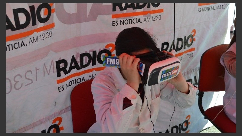Los niños casildenses experimentaron con los juegos de realidad virtual.