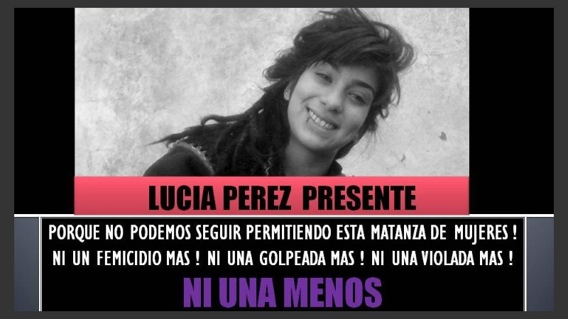 La convocatoria se produce tras el aberrante femicidio de Lucía Pérez.