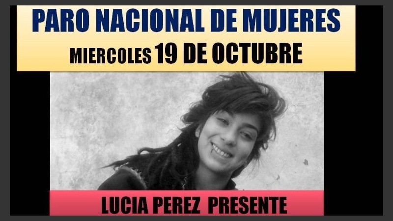 La convocatoria se produce tras el aberrante femicidio de Lucía Pérez.