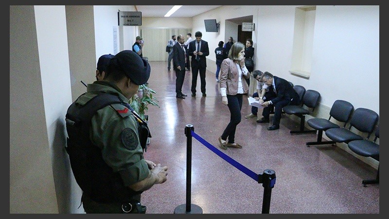 La audiencia se realizó en la Sala 1 del edificio de Tribunales. 