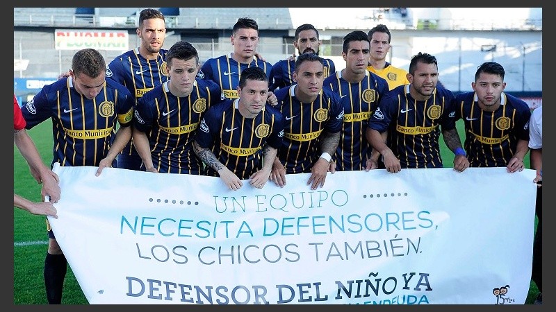 La foto del equipo titular en Quilmes.