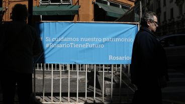 El municipio intenta proteger los edificios de la zona. (Alan Monzón/Rosario3.com)