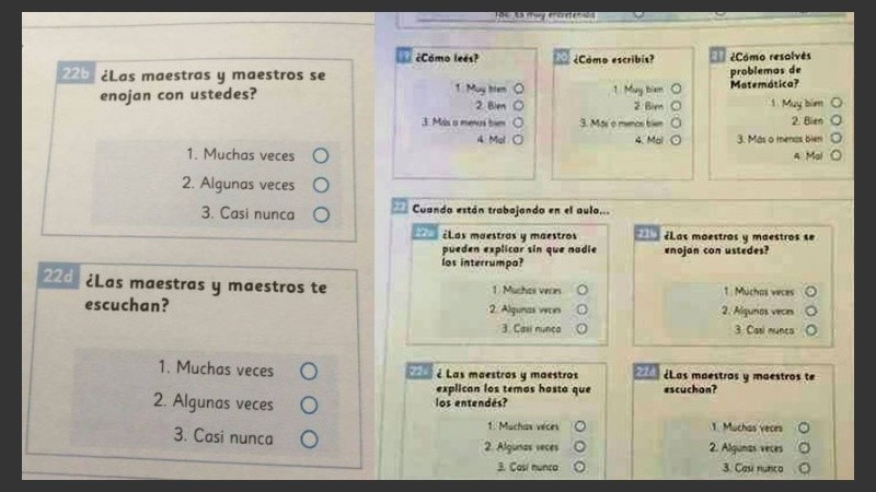 Una de las planillas filtradas. 