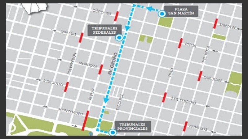 El recorrido de la marcha #NiUnaMenos #VivasNosQueremos, desde las 18.