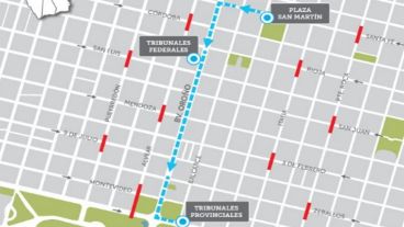 El recorrido de la marcha #NiUnaMenos #VivasNosQueremos, desde las 18.