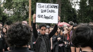 Uno de los carteles que participó de la movilización.