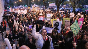 Una multitud participó de la movilización.