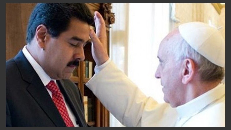 Francisco mantuvo una audiencia privada con el presidente venezolano.