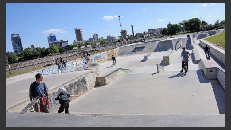 La pista es de acceso libre y gratuito para que todos puedan apropiarse del espacio público.