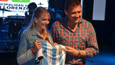 Carina, la ganadora de la camiseta de la selección autografiada por Messi.