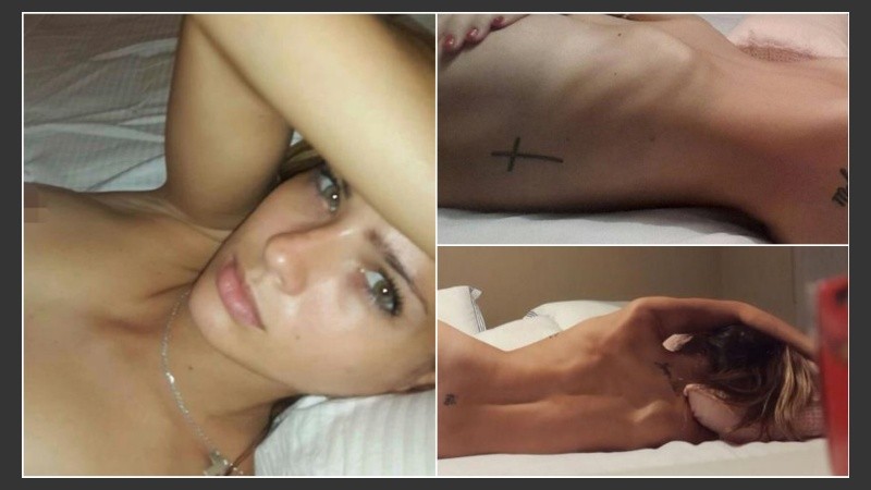 En las imágenes se puede ver a una supuesta China totalmente desnuda. 