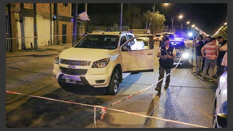 La camioneta del vicepresidente de Newell´s.