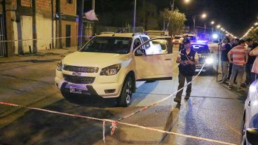 La camioneta del vicepresidente de Newell´s.