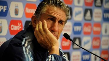 El entrenador argentino en la conferencia de este domingo.