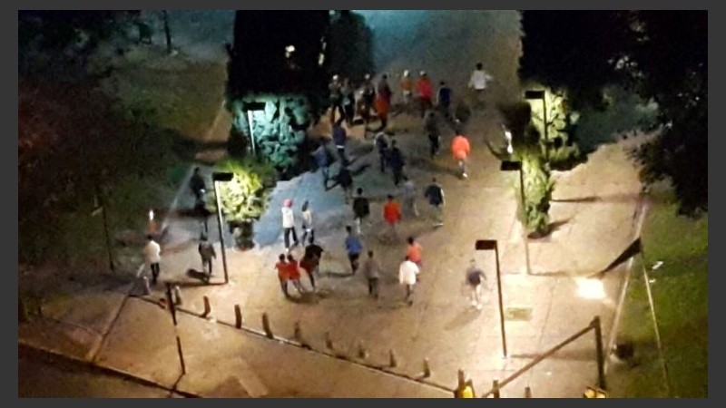 Una imagen de lo ocurrido anoche. 