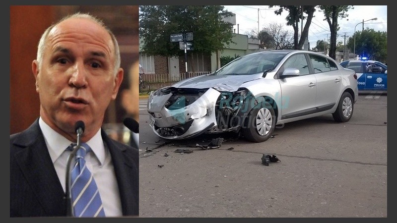 El juez chocó con su auto este domingo a la tarde.