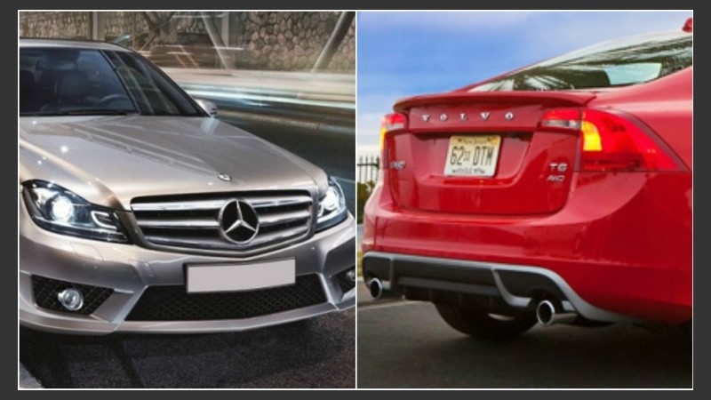 Mercedes Benz y Volvo, entre las marcas de los autos que la Municipalidad busca rematar. 