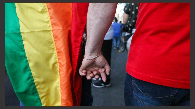 La marcha del orgullo en las calles de Rosario.