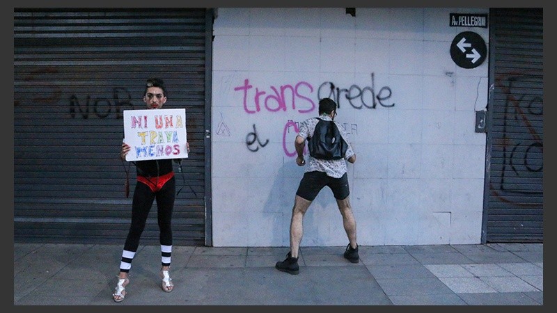 La marcha del orgullo en las calles de Rosario.