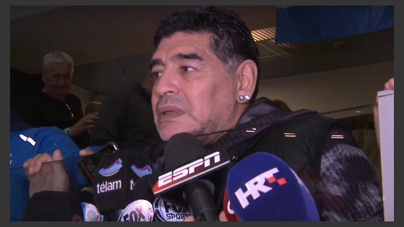 Maradona habló desde Croacia.