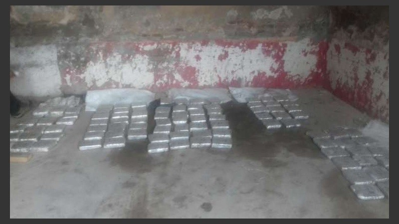 La droga secuestrada.